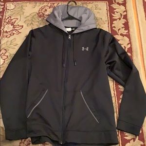Large full zip under armour sweatshirt